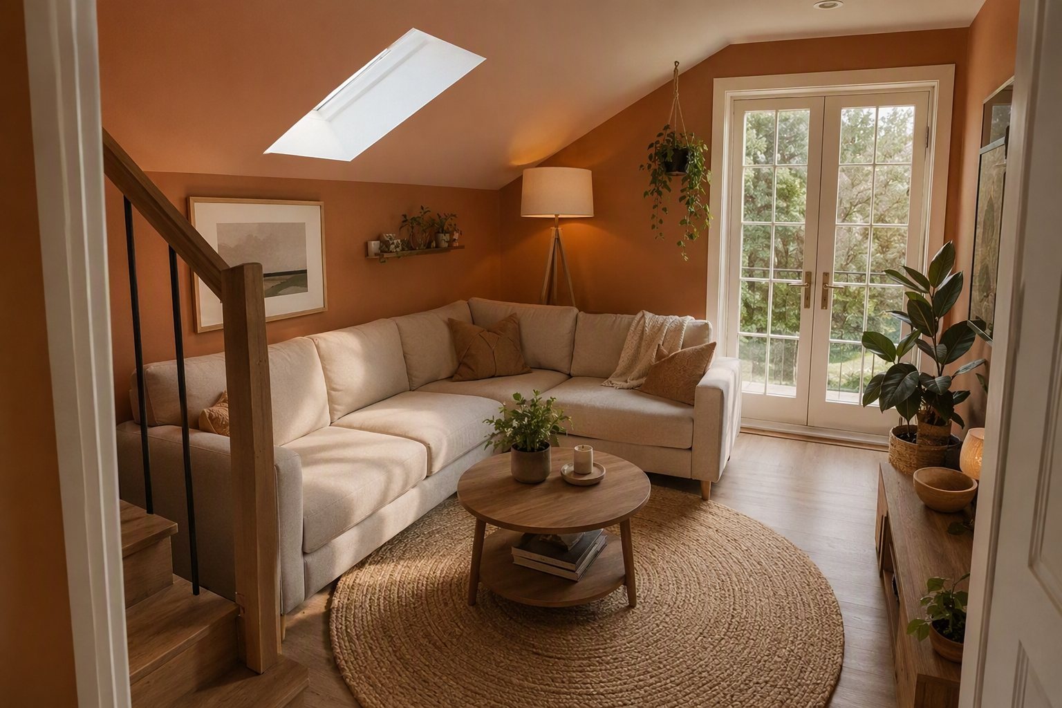 Try 3: a staircase appears in the room