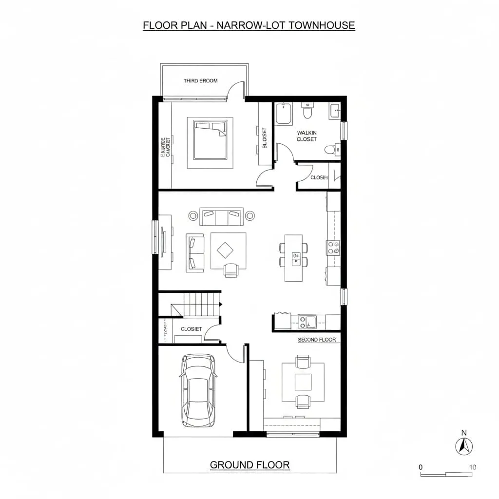 Urban Townhouse / Harrow-Lot Home