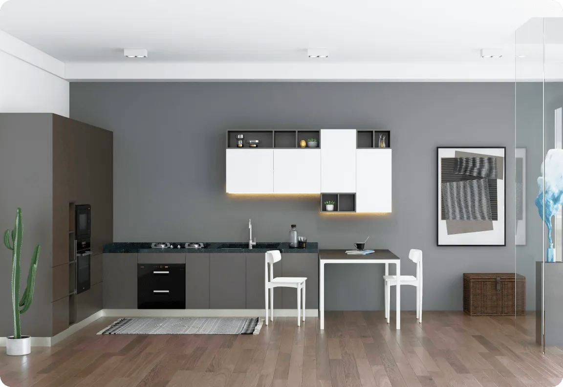 L-Shaped Kitchen Floor Plans