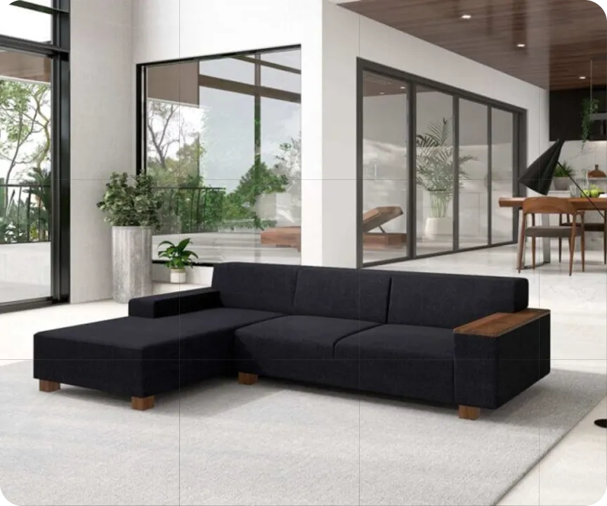 FLANNEL SOFA 