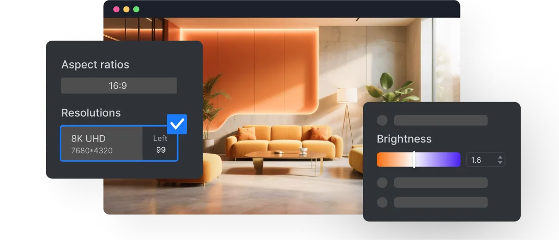 Visualize your results with 4K renders