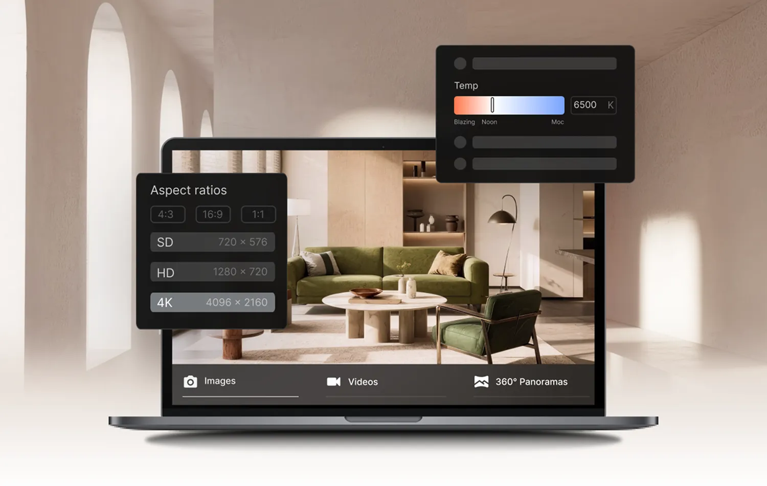 3Dレンダリングツールの主な特長