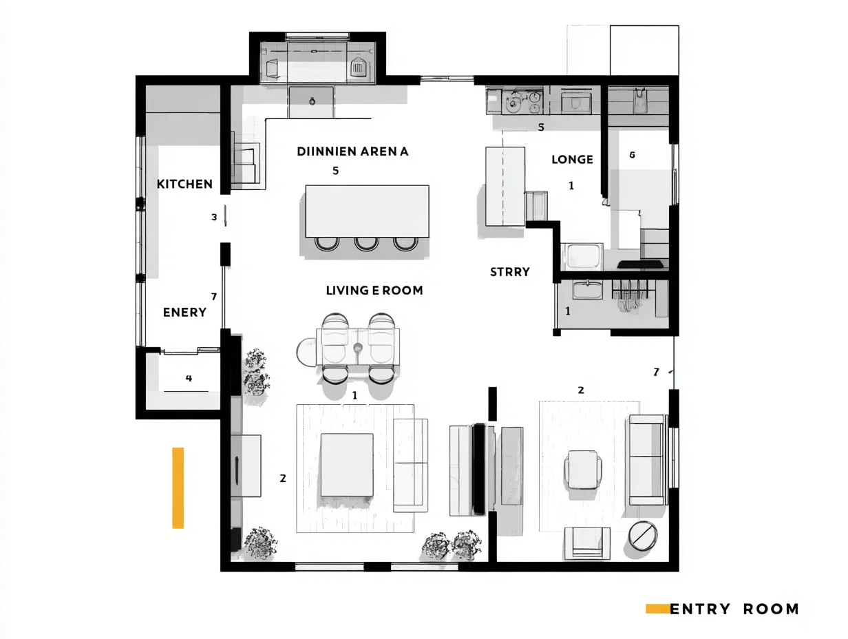Open Kitchen with Island