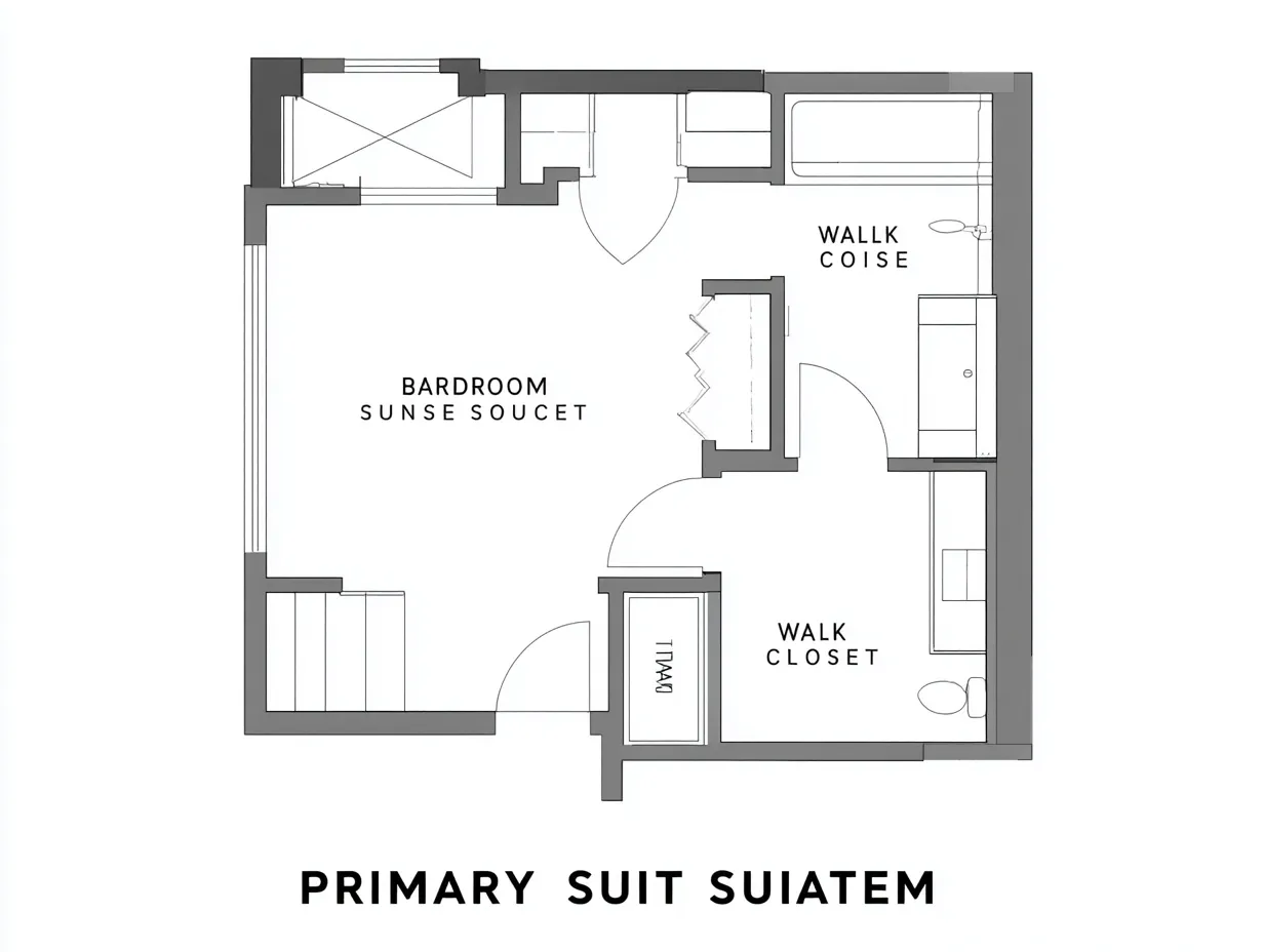 Primary Suite with Walk-In Closet