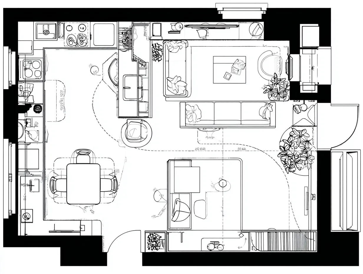 small-apartment-dining-nook-with-4-seat-table-and-window-light