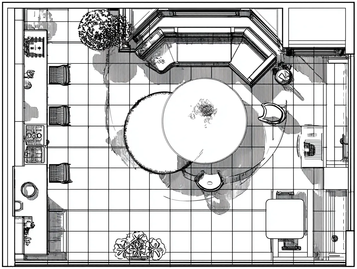 breakfast-nook-dining-layout-with-bay-window-and-round-table