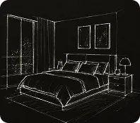 部屋のスケッチ